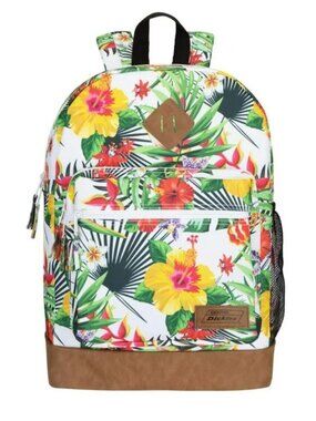 NWT - Genuine Dickies White Tropical printed Varsity Backpack
